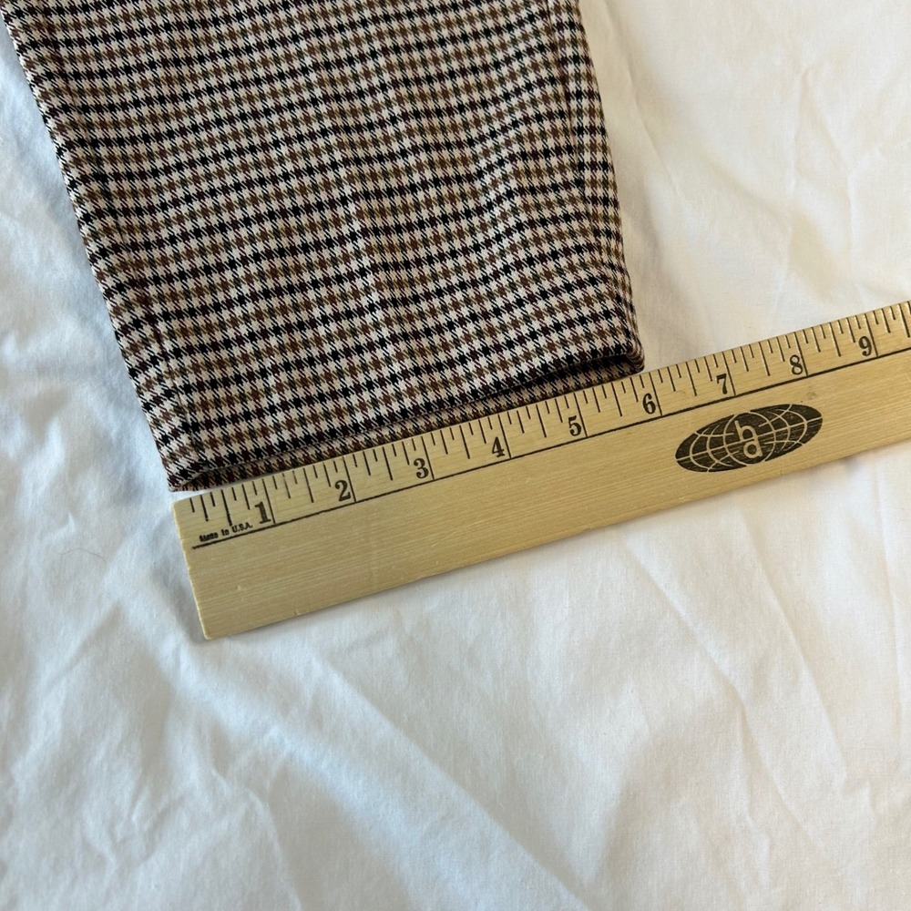 H M Slim Fit Houndstooth Print Elastic Waist Pants Women Size S - Picture 7 of 9